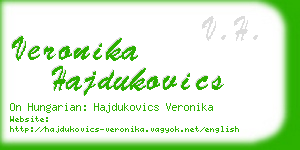 veronika hajdukovics business card